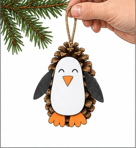 Ergebnisbeispiel: Zapfen-Pinguin