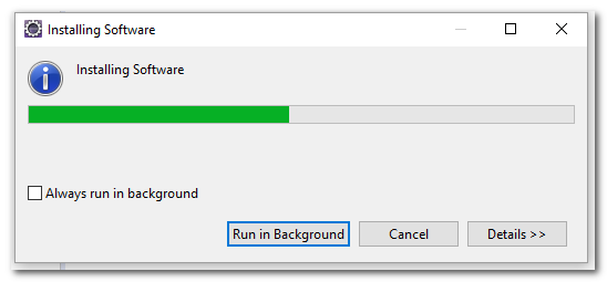 Eclipse Install Backround