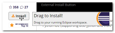 Eclipse Install Drag