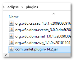 Eclipse Plugin Verzeichnis