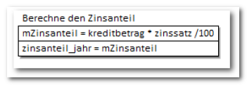 Darlehn, Zinsanteil im Jahr Darlehn, Zinsanteil im Jahr