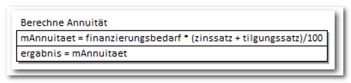 Berechne Annutität Berechne Annutität