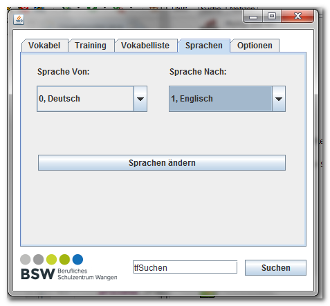 GUI Sprachen GUI Sprachen