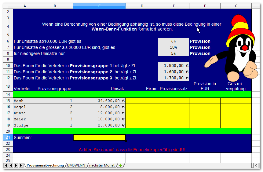 Provisionsabrechnung 2