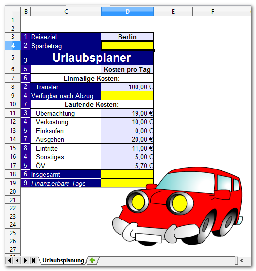 Urlaubsplanung